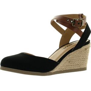Soda Request Black/Dark Tan Womens sandals 8 NEW